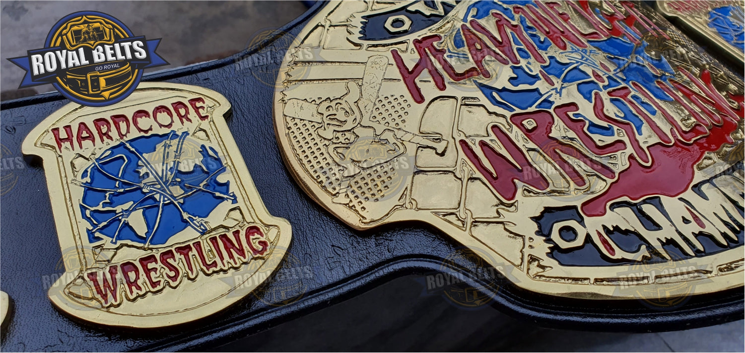 ECW World Heavyweight Championship Belt replica with zinc plated 