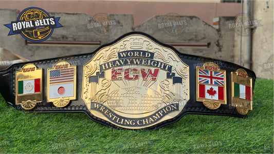 ECW Wrold Heavyweight Wrestling Championship HD CNC 24k Gold Plated Title Belt