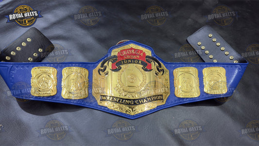 Georgia Crown Junior Championship belt premium design Manufacture by Royal Belts 