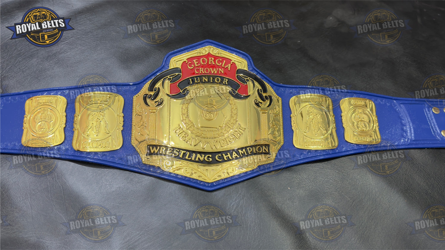 Crown Junior wrestling title belt fan collectible Designed by Royal Belts 