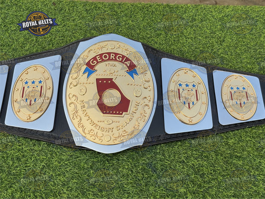 Georgia Heavyweight Championship HD CNC title belt premium quality Manufacture by Royal Belts 
