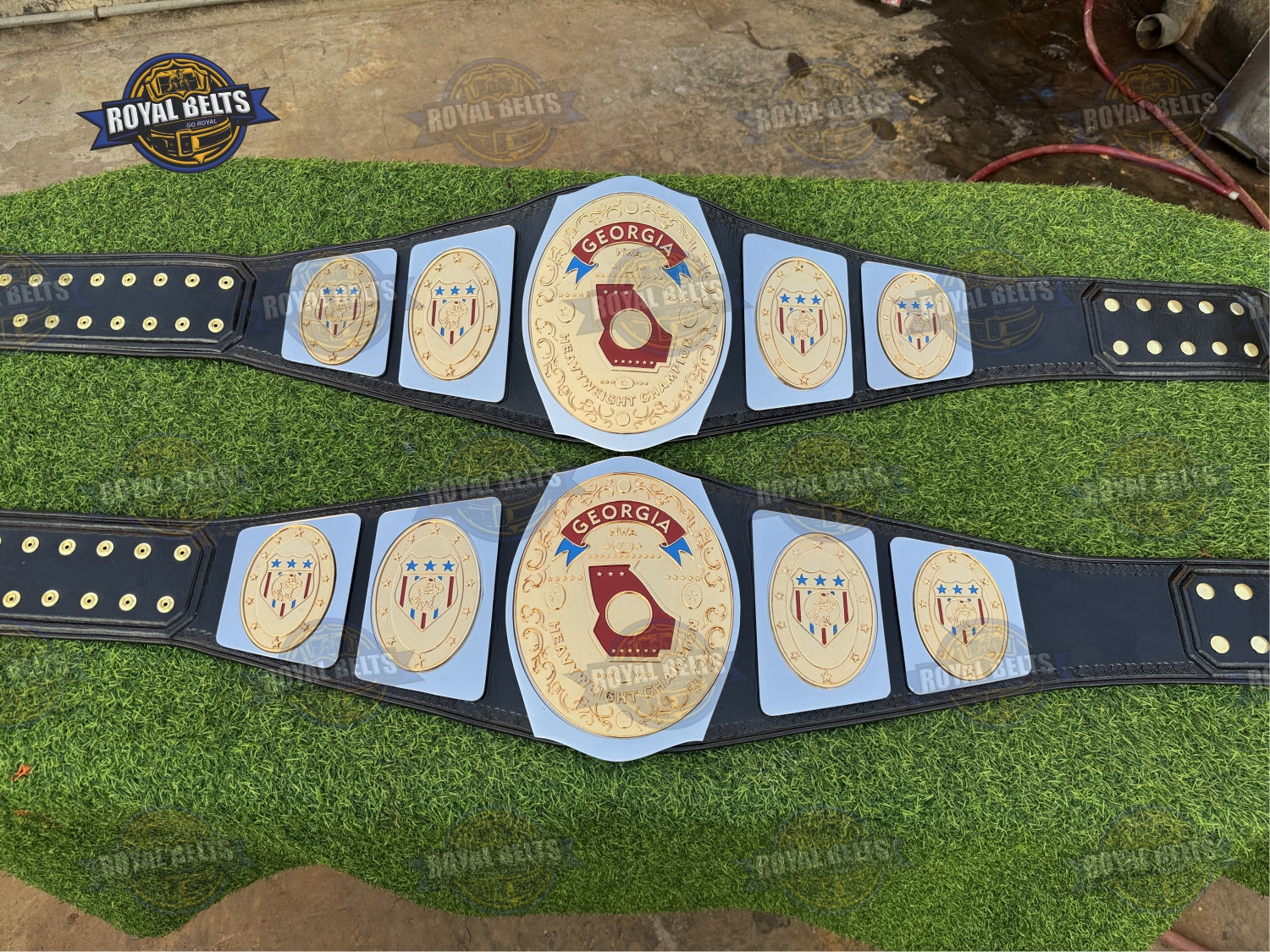 Georgia Heavyweight Championship HD CNC wrestling belt Made by Royal Belts