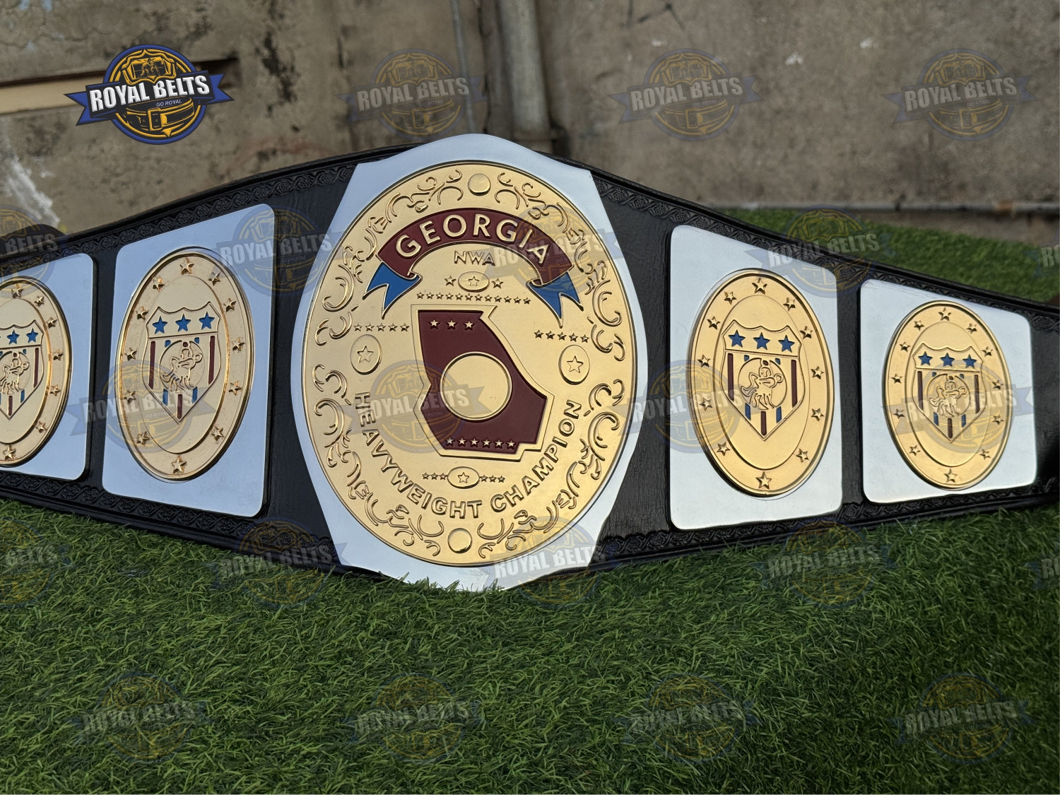 Georgia Heavyweight Championship HD CNC wrestling title belt premium finish