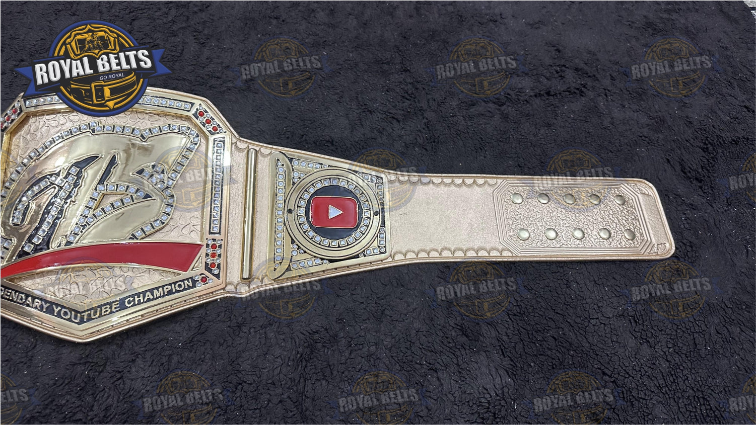 GTS Legendary YouTube Title Belt custom YouTube championship belt design