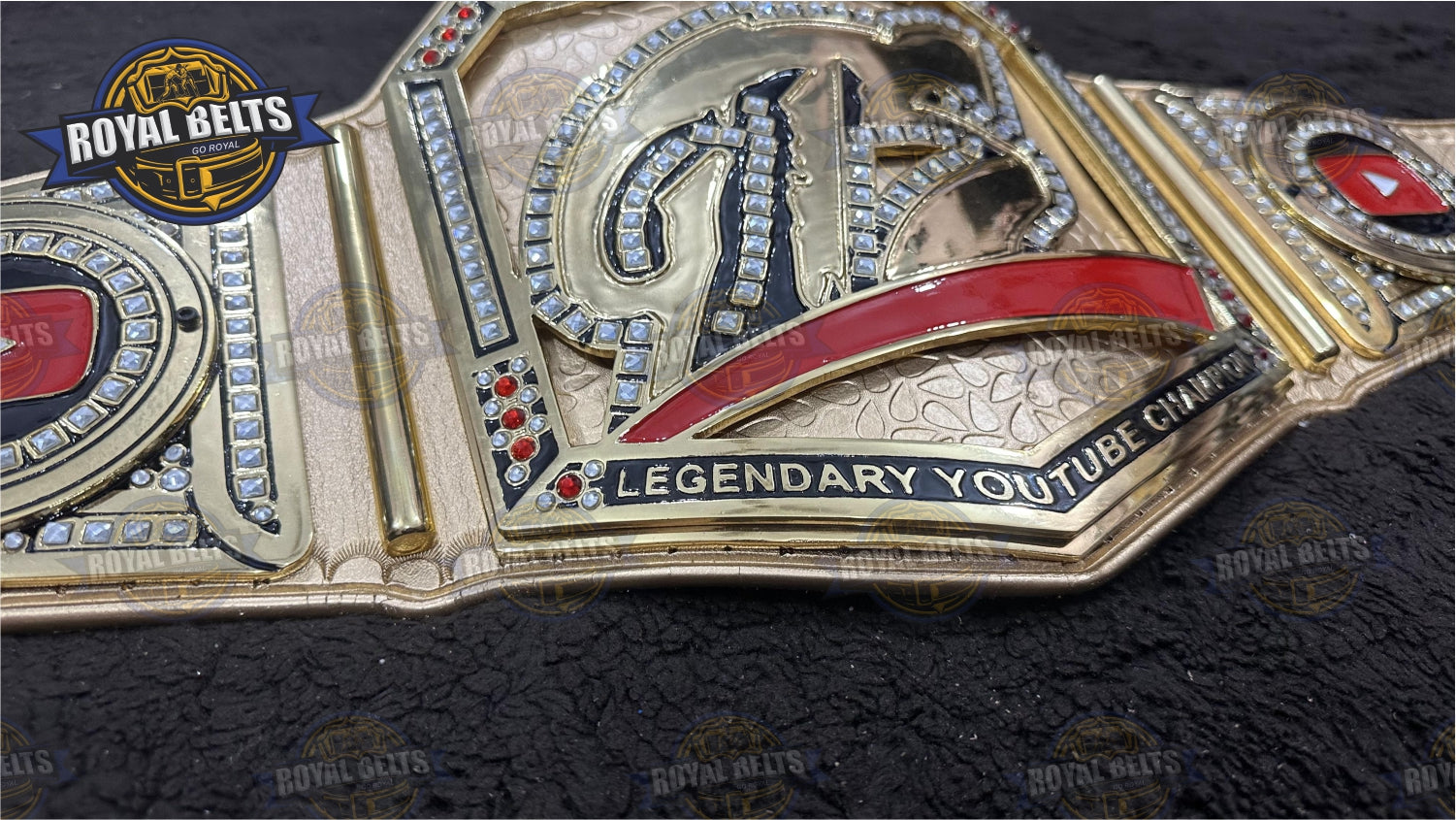 GTS Legendary YouTube Title Belt custom engraved championship belt