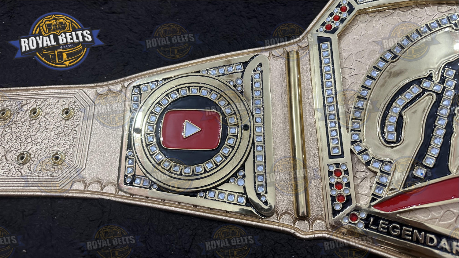 GTS Legendary YouTube Title Belt heavyweight wrestling championship belt replica Designed by Royal Belts