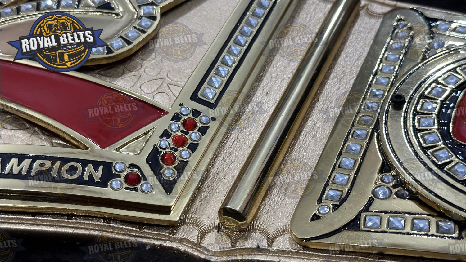 GTS Legendary YouTube Title Belt metal stacked plate wrestling belt