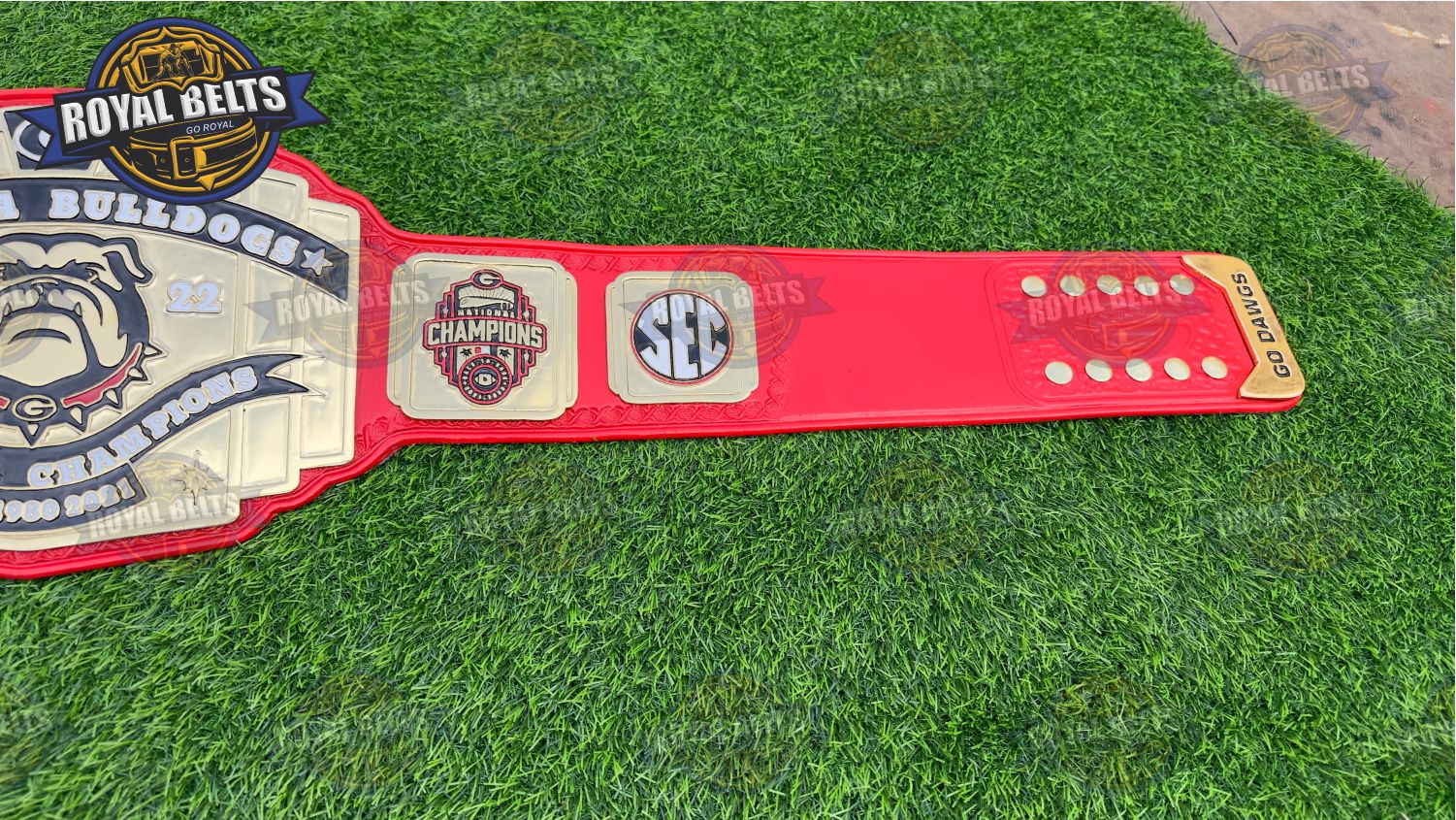 Georgia Bulldog Football Title Belt New Logo heavyweight style design