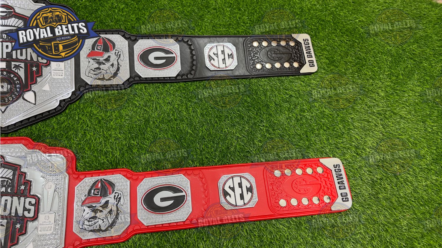 Custom Title Belt Zinc Plated New Logo detailed metal plates replica