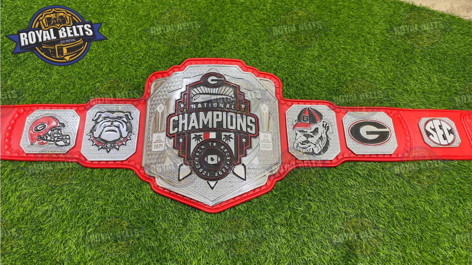 NFL Custom Title Belt Zinc Plated New Logo premium fan gear collectible