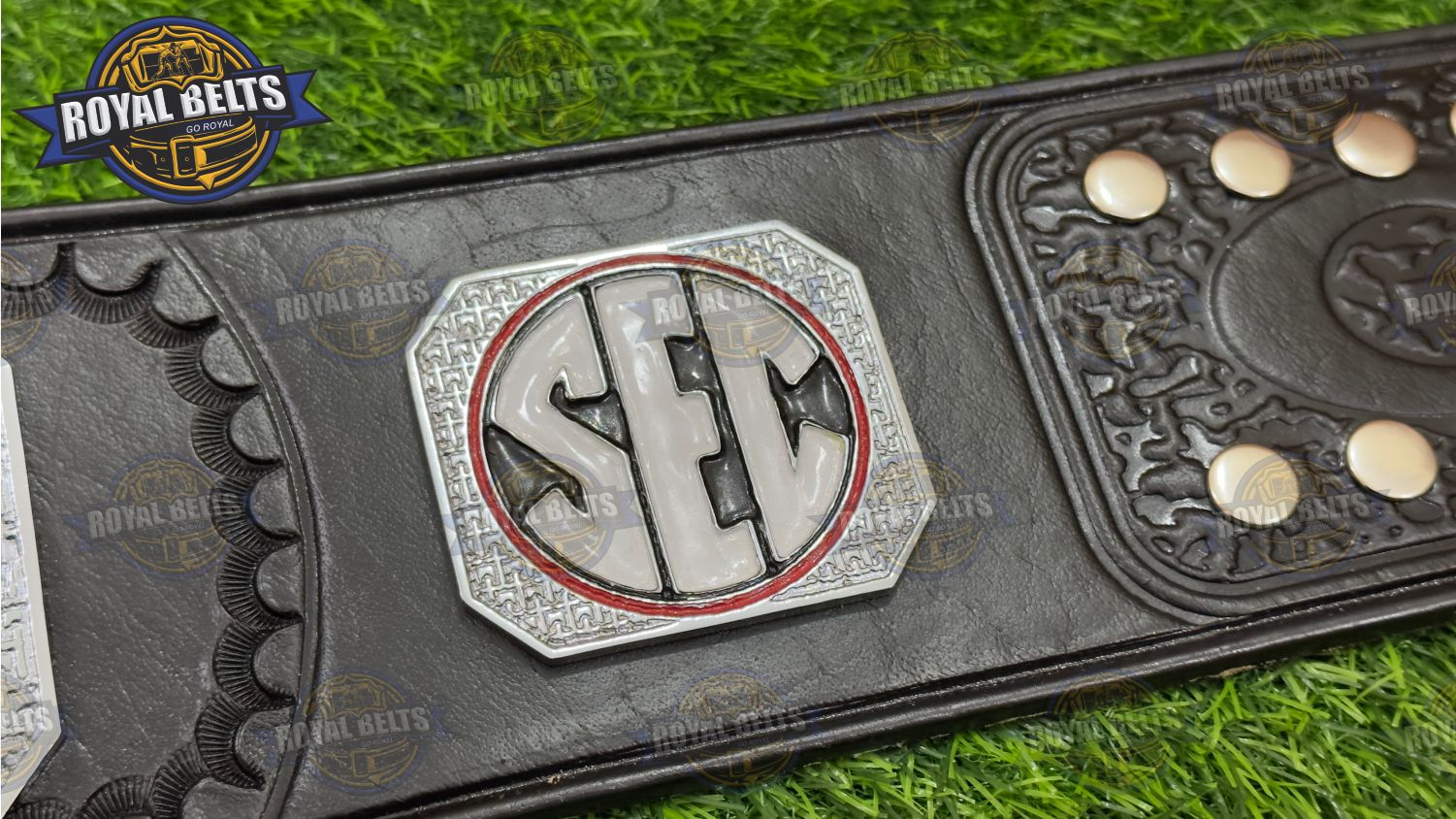 Georgia Bulldog NFL Custom Title Belt New Logo replica display belt
