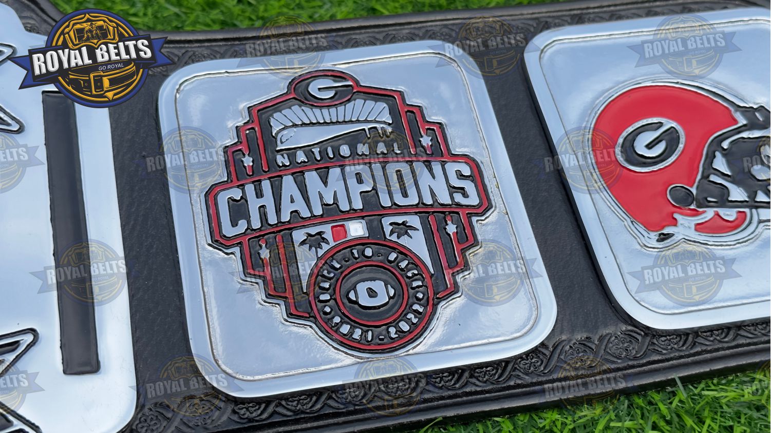 Georgia Bulldog Football National Title Belt premium football championship replica