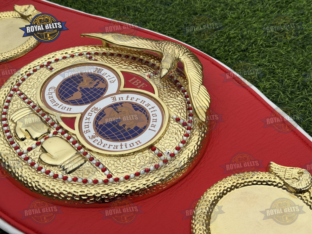 IBF Boxing Championship Title Belt adult replica, layered metal plates ...