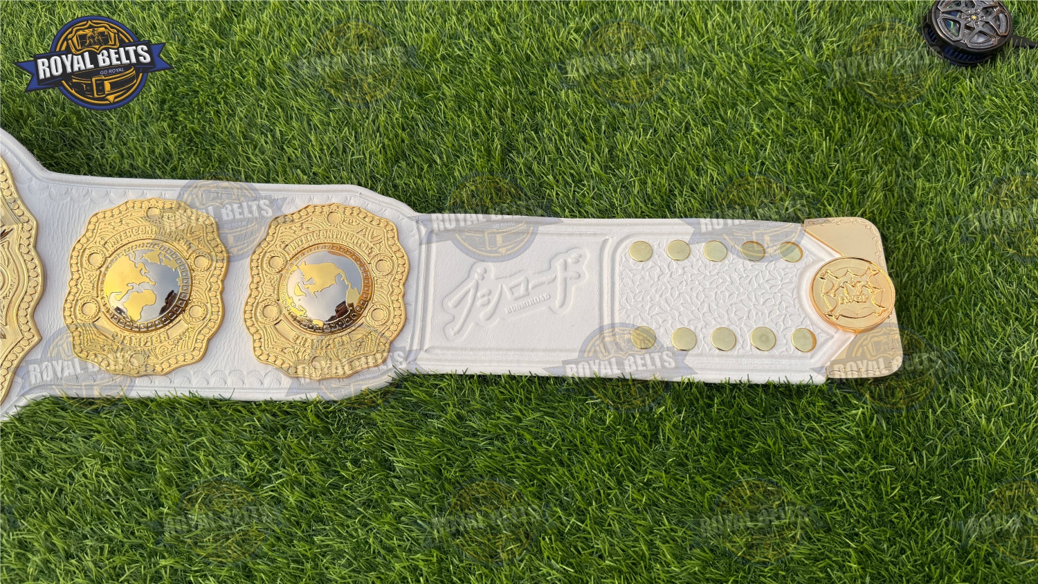 IWGP Intercontinental belt with premium dual plated metal plates