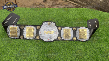 IWGP Junior Heavyweight title belt replica with engraved dual center plate Crafted by Royal Belts