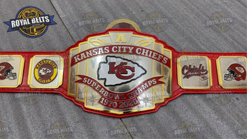 Kansas City Chiefs Super bowl Championship Title NFL Belt Brass Plated