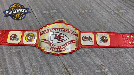 Kansas City Chiefs Super bowl Championship Title NFL Belt Brass Plated