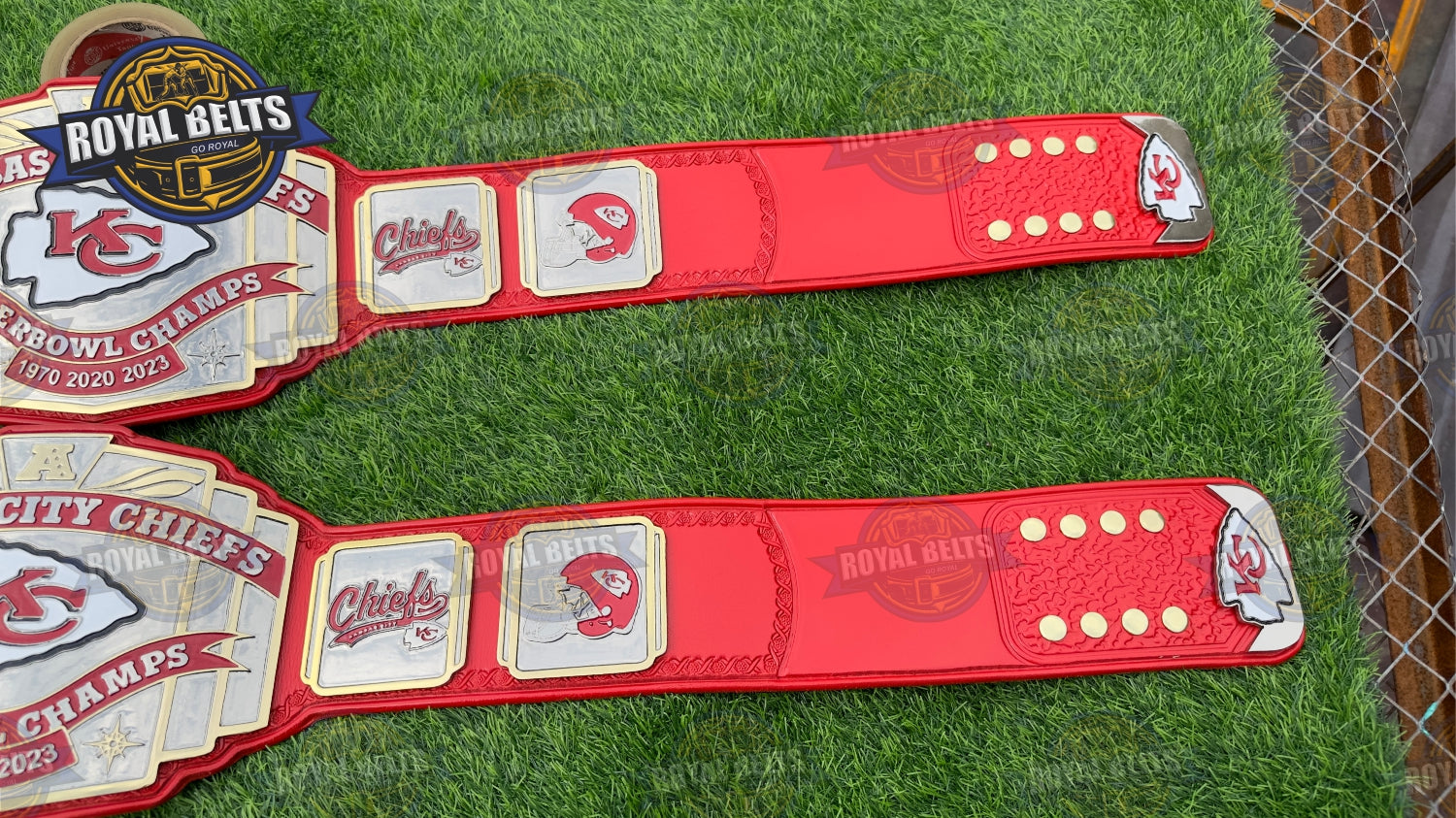 Kansas City Chiefs Super bowl NFL Championship Title Belt Zinc Plated