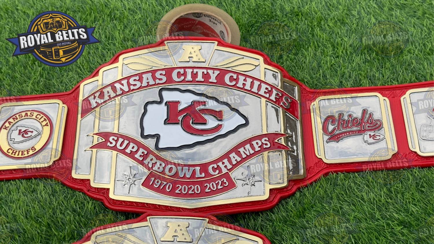 Kansas City Chiefs Super bowl NFL Championship Title Belt Zinc Plated