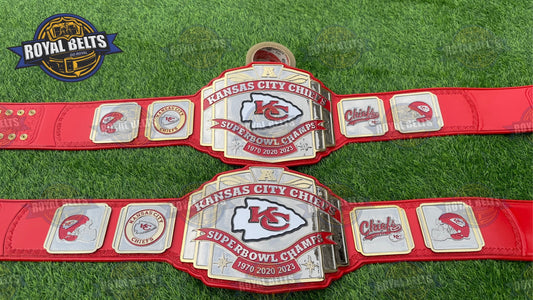 Kansas City Chiefs Super bowl NFL Championship Title Belt Zinc Plated
