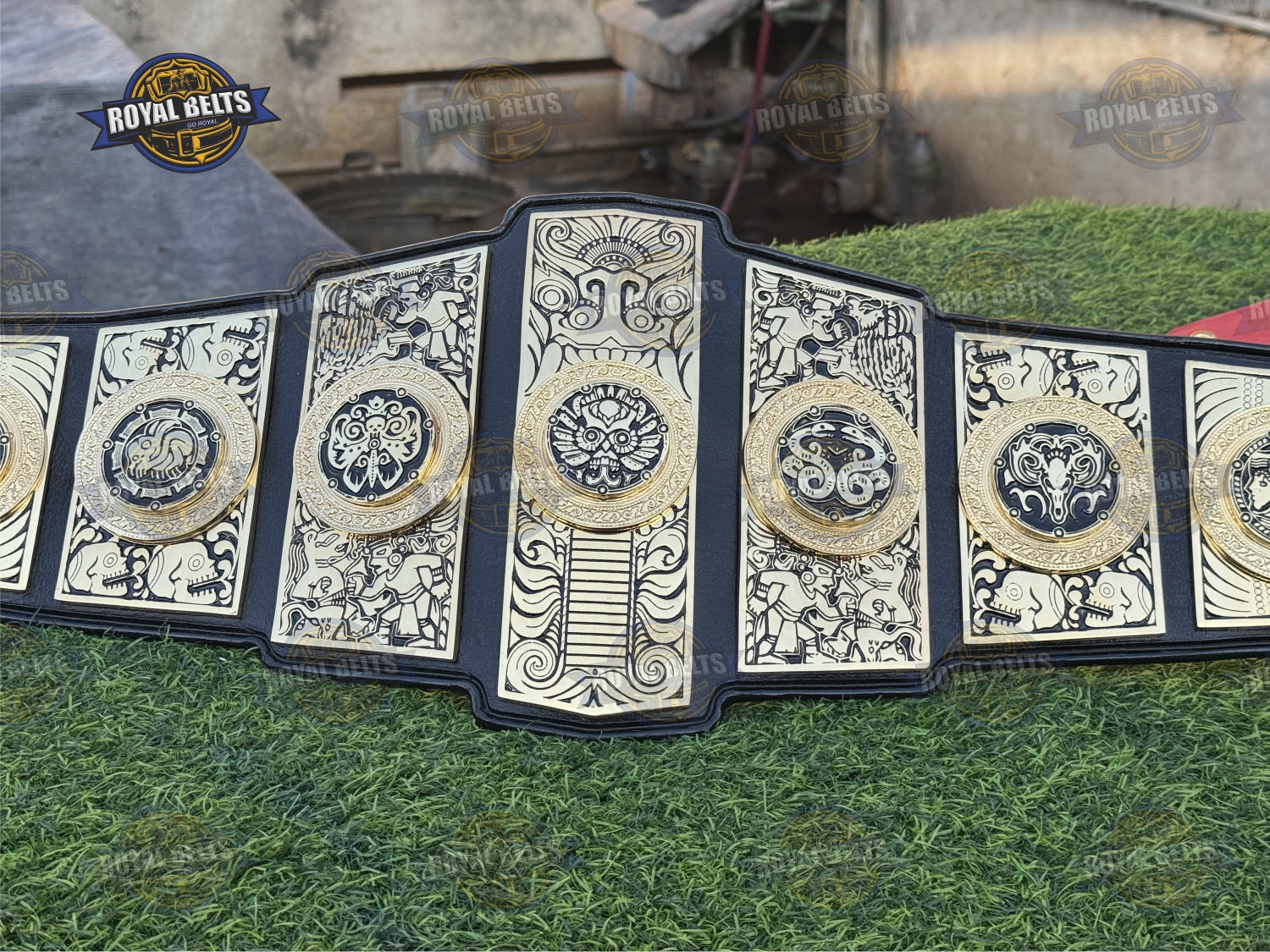 Lucha Underground GOG wrestling championship title belt triple layer look