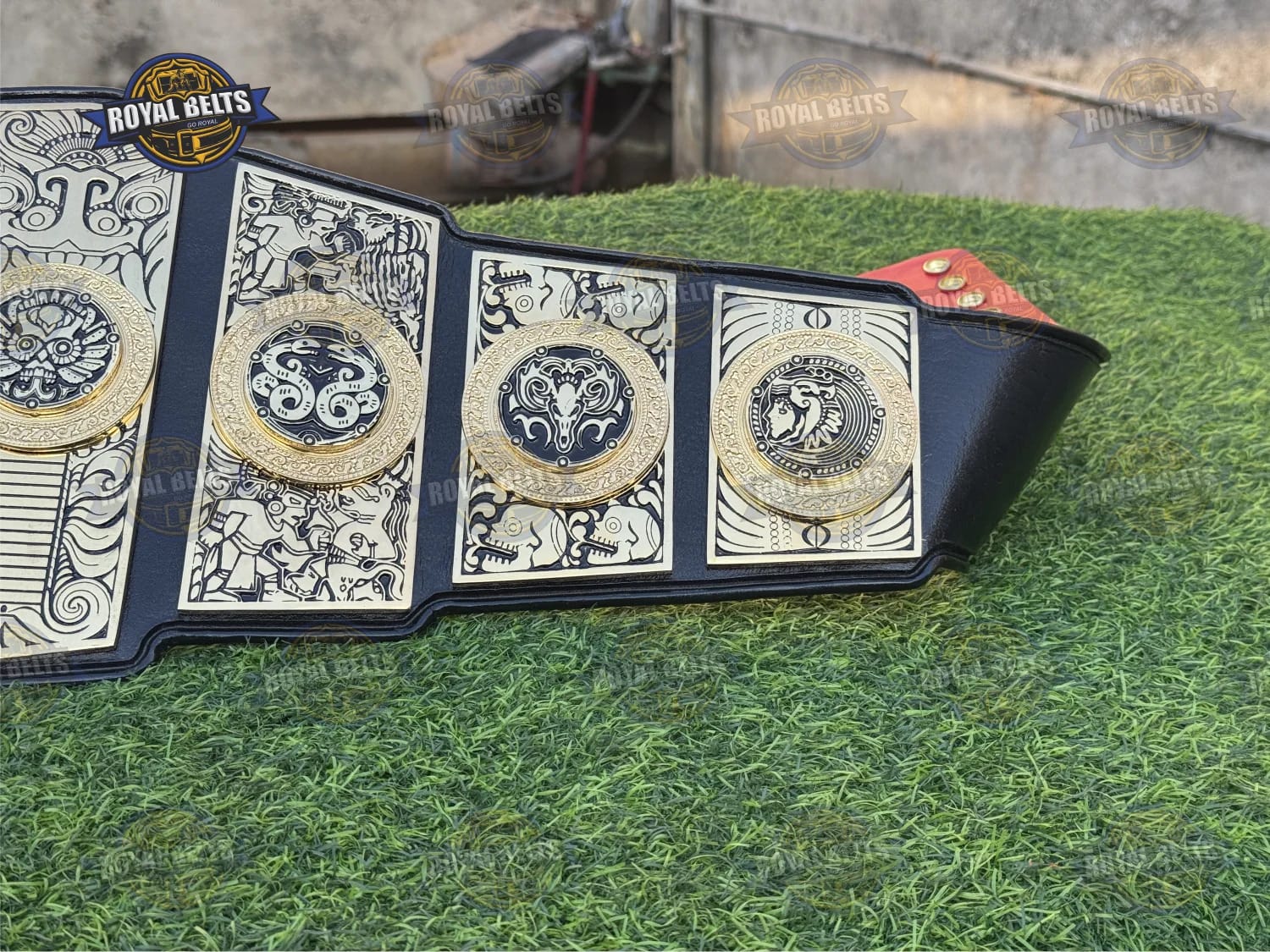 Lucha Underground GOG title belt triple layer premium leather strap