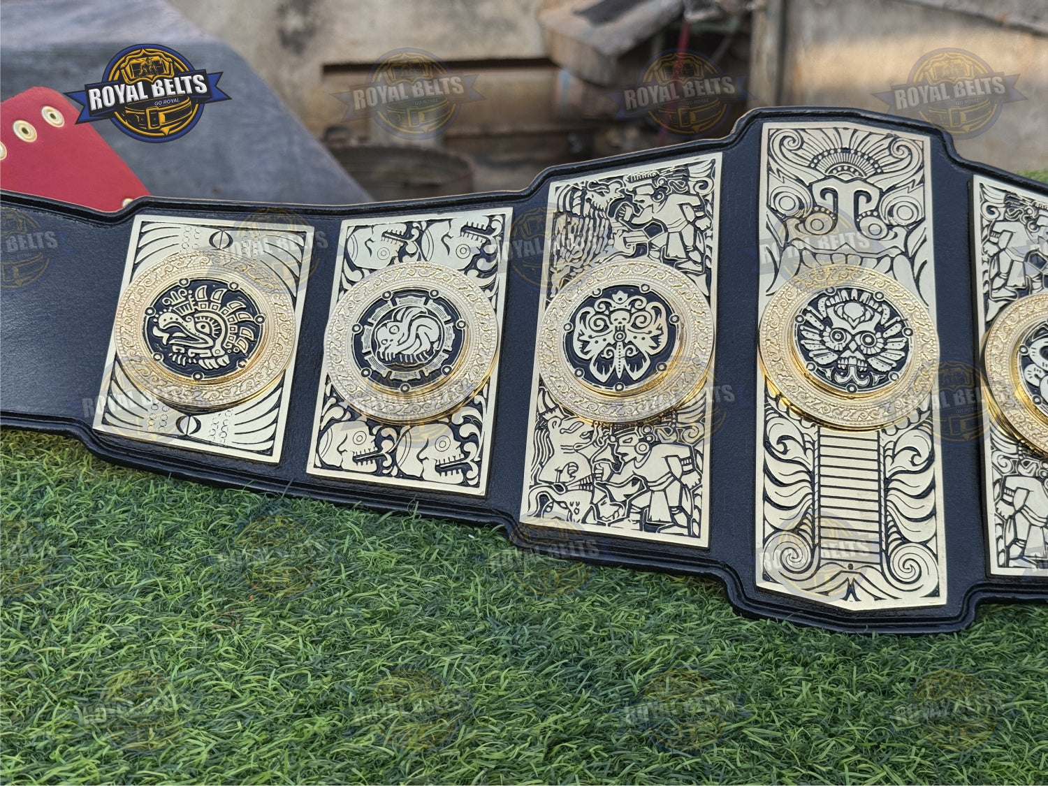 Lucha Underground GOG triple layer wrestling championship title belt