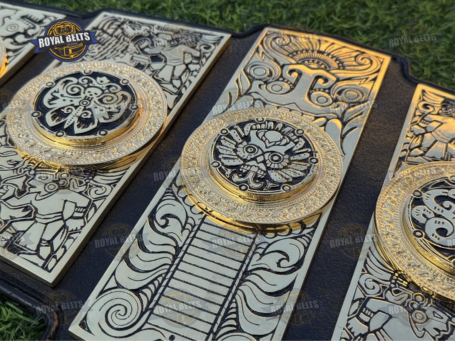 Lucha Underground GOG title belt triple layer with detailed engraving