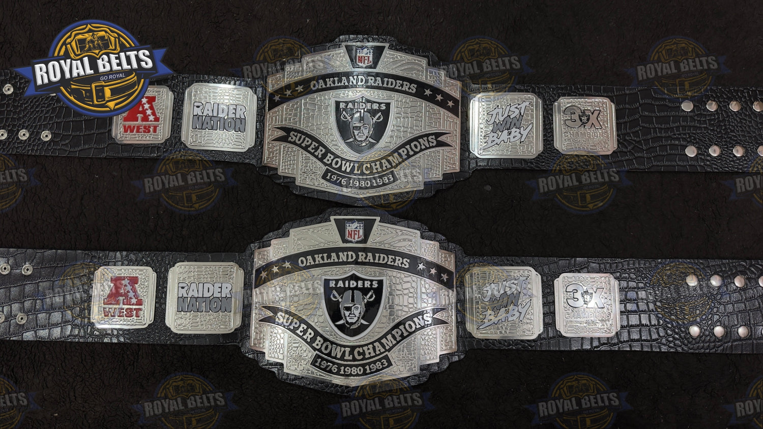 Lasco's NFL Oakland Las Vegas Raiders Super Bowls Title Belt