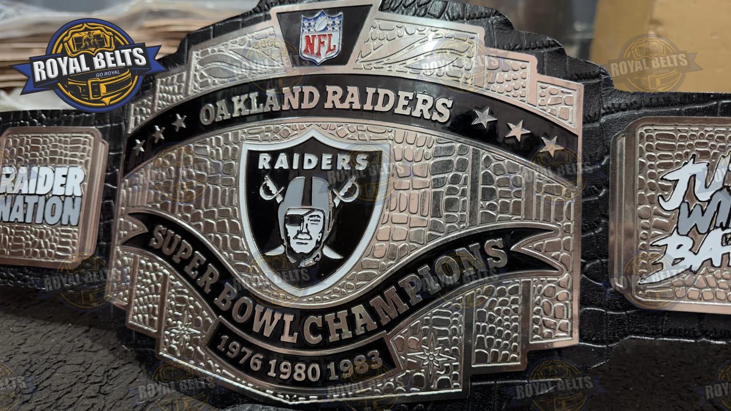 Lasco's NFL Oakland Las Vegas Raiders Super Bowls Title Belt