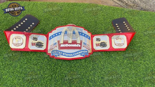 McDonalds United States championship title belt design Manufacture by Royal Belts 