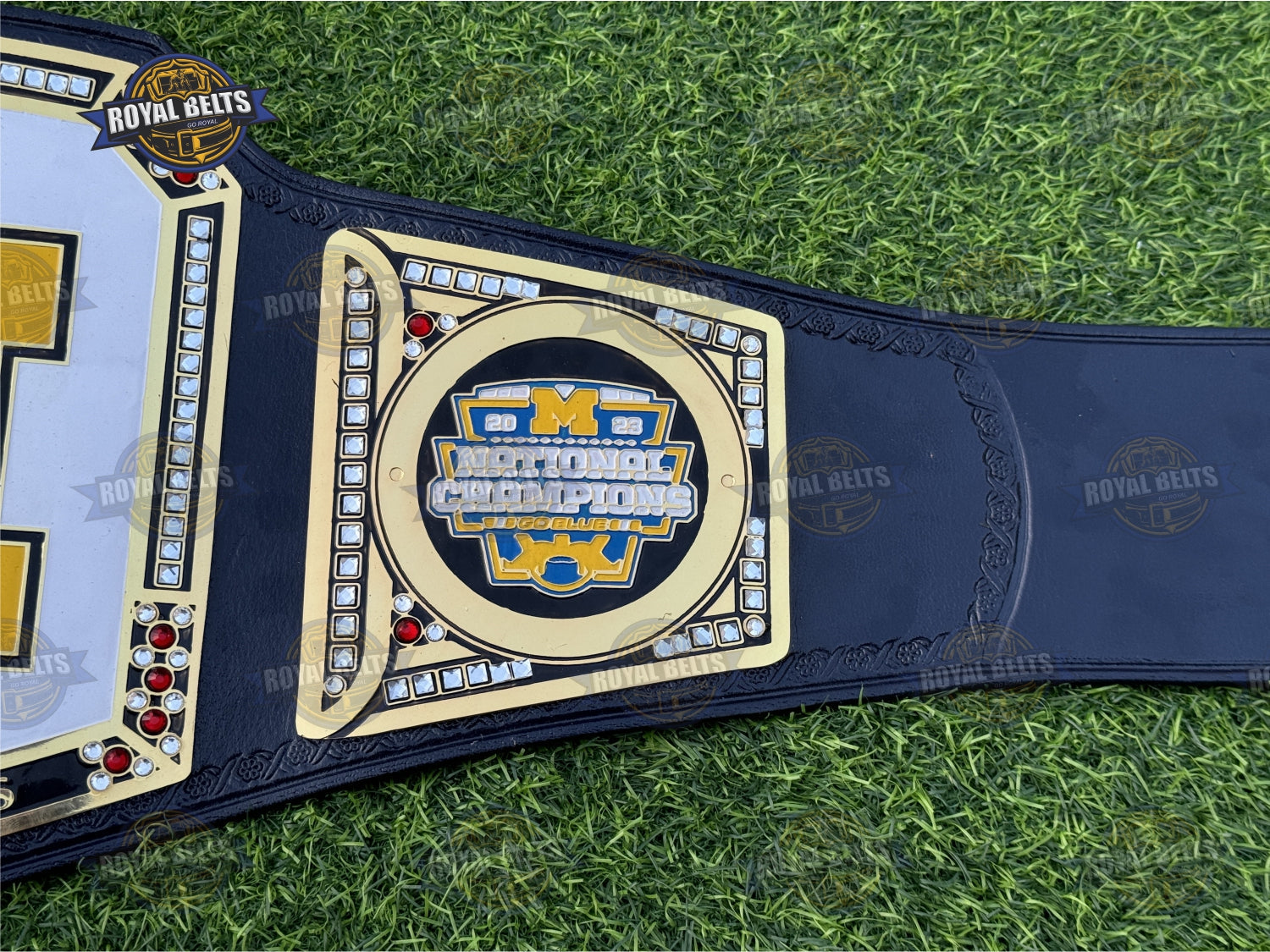 Michigan Wolverines WWE Legacy championship belt premium 