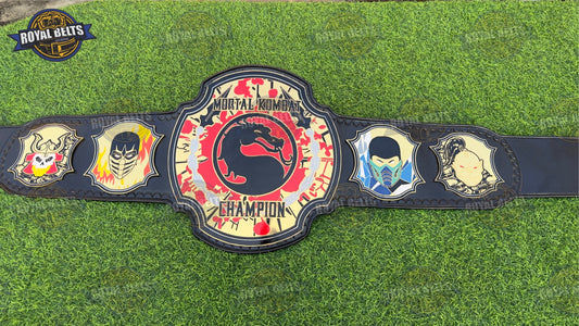Mortal Kombat championship belt replica for fans Manufacture by Royal Belts 