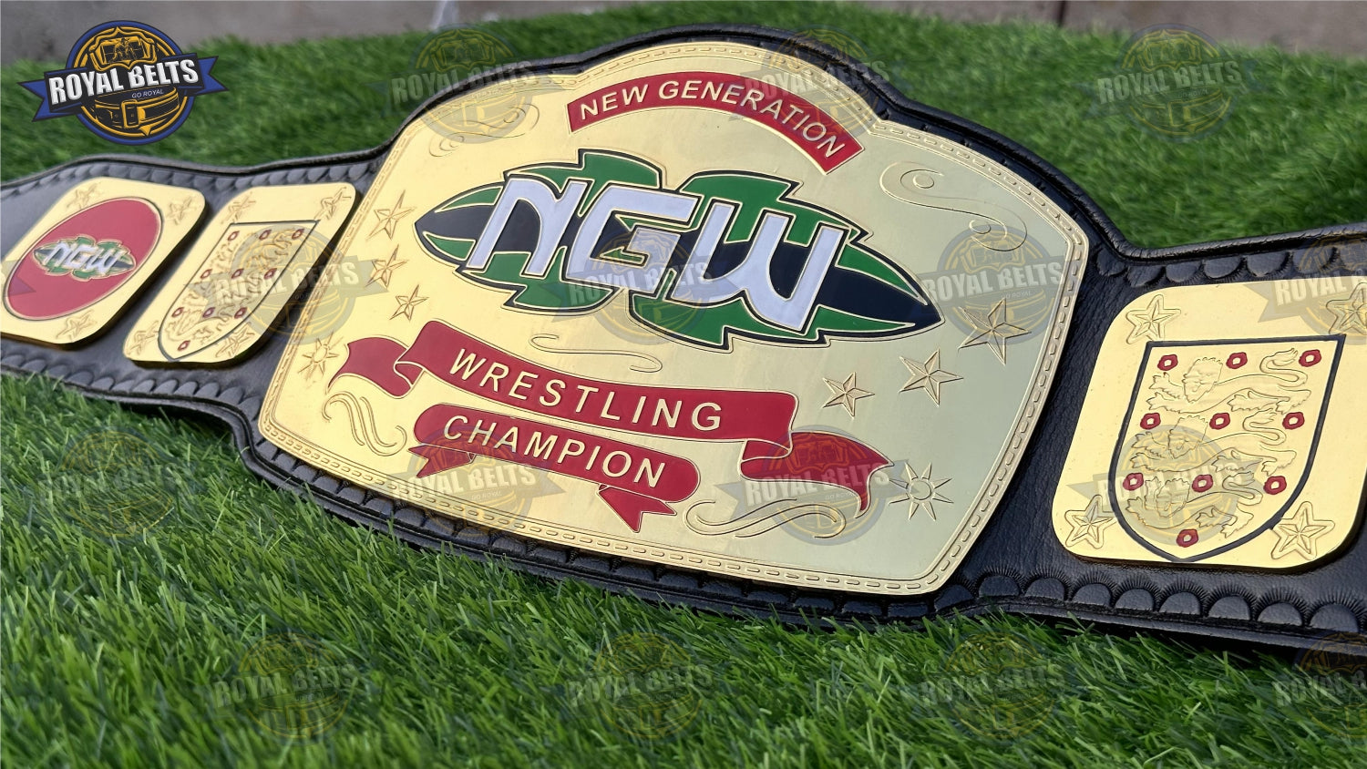 wrestling championship belt display piece