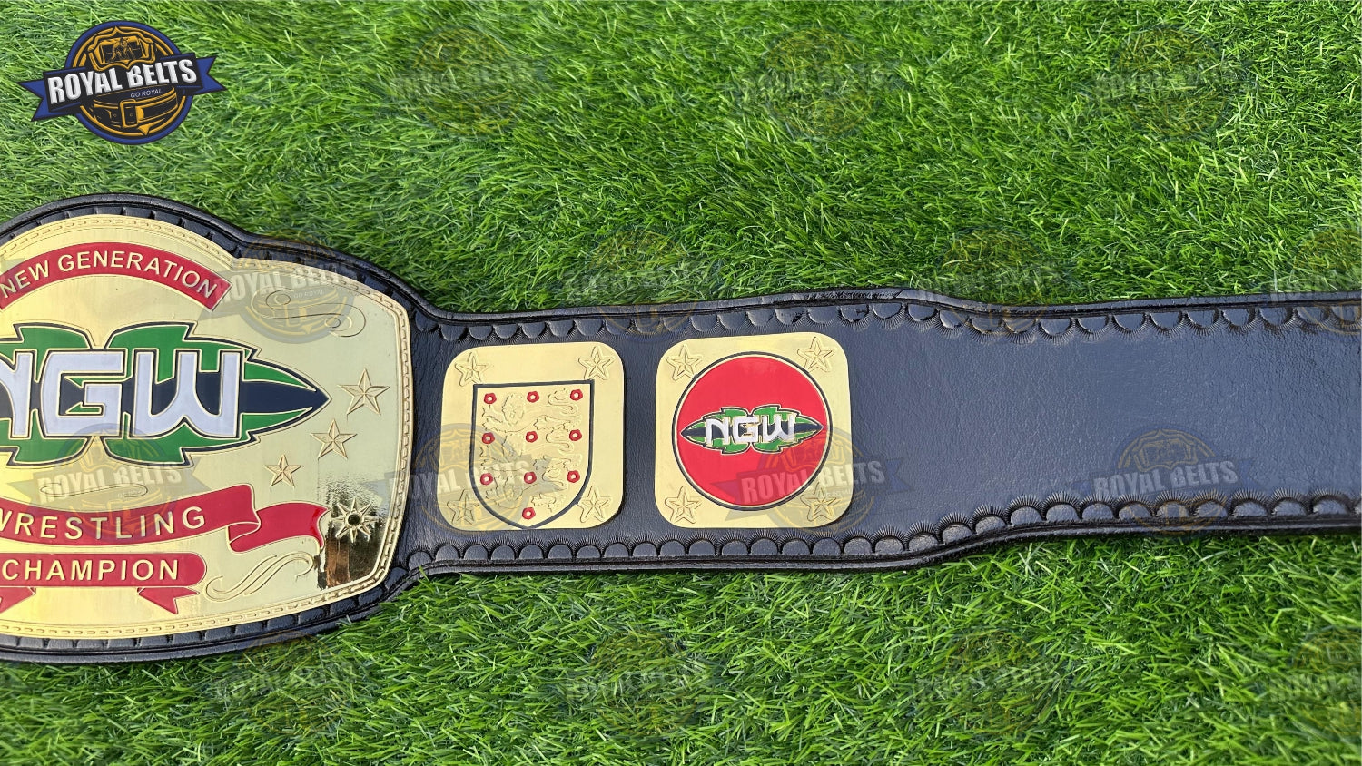 NGW wrestling championship belt metal plates