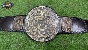 wrestling championship belt HD CNC antique finish Made by Royal Belts
