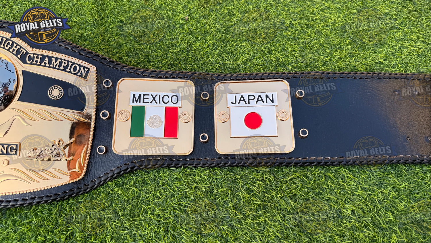 Vintage NWA Domed Globe wrestling belt with heavyweight CNC construction 