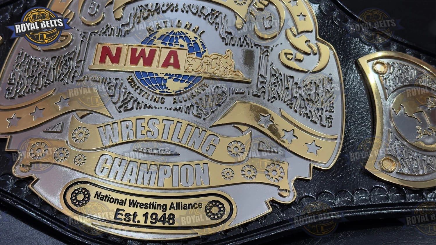 NWA Wrestling Champion title belt HD CNC high detail