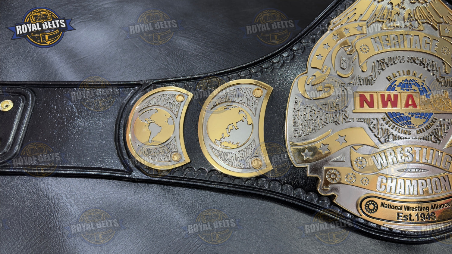 NWA Wrestling Champion title belt HD CNC collector edition
