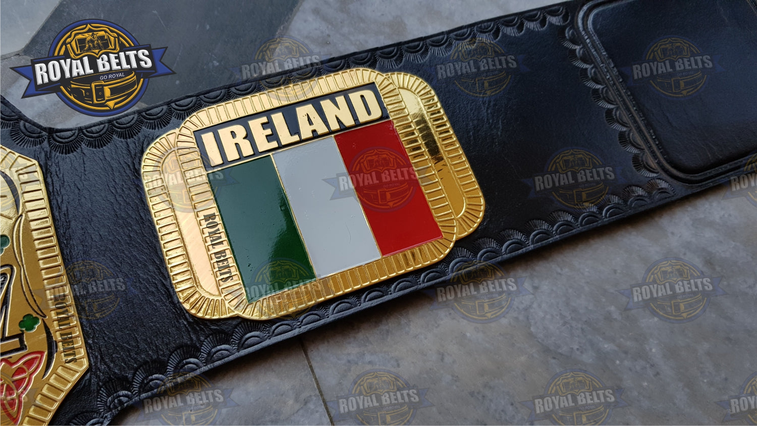 NWA Ireland Wrestling Championship Title Belt Brass Plated