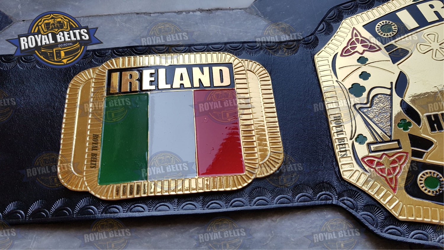 NWA Ireland Wrestling Championship Title Belt Brass Plated