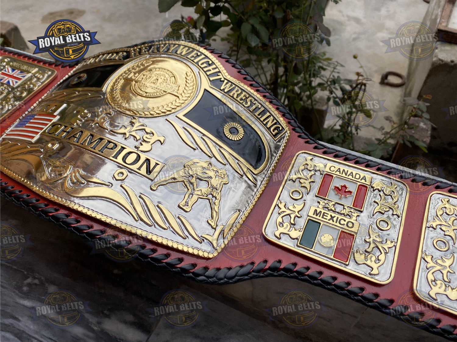 Heavyweight championship belt premium finish