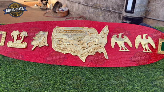 Mid Atlantic US Heavyweight championship belt collectible Manufacture by Royal Belts 