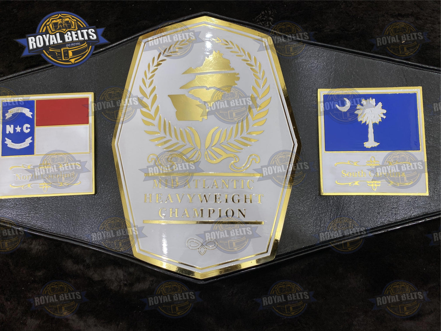NWA Mid Atlantic Wrestling Championship Title Belt Brass Plated