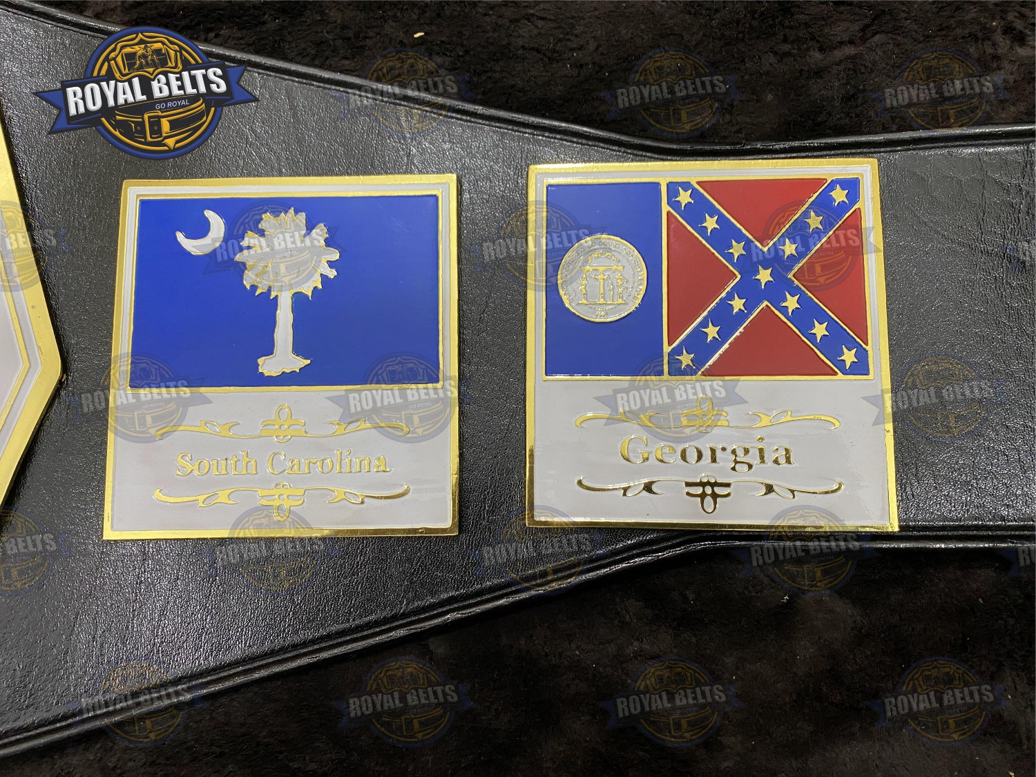 NWA Mid Atlantic Wrestling Championship Title Belt Brass Plated