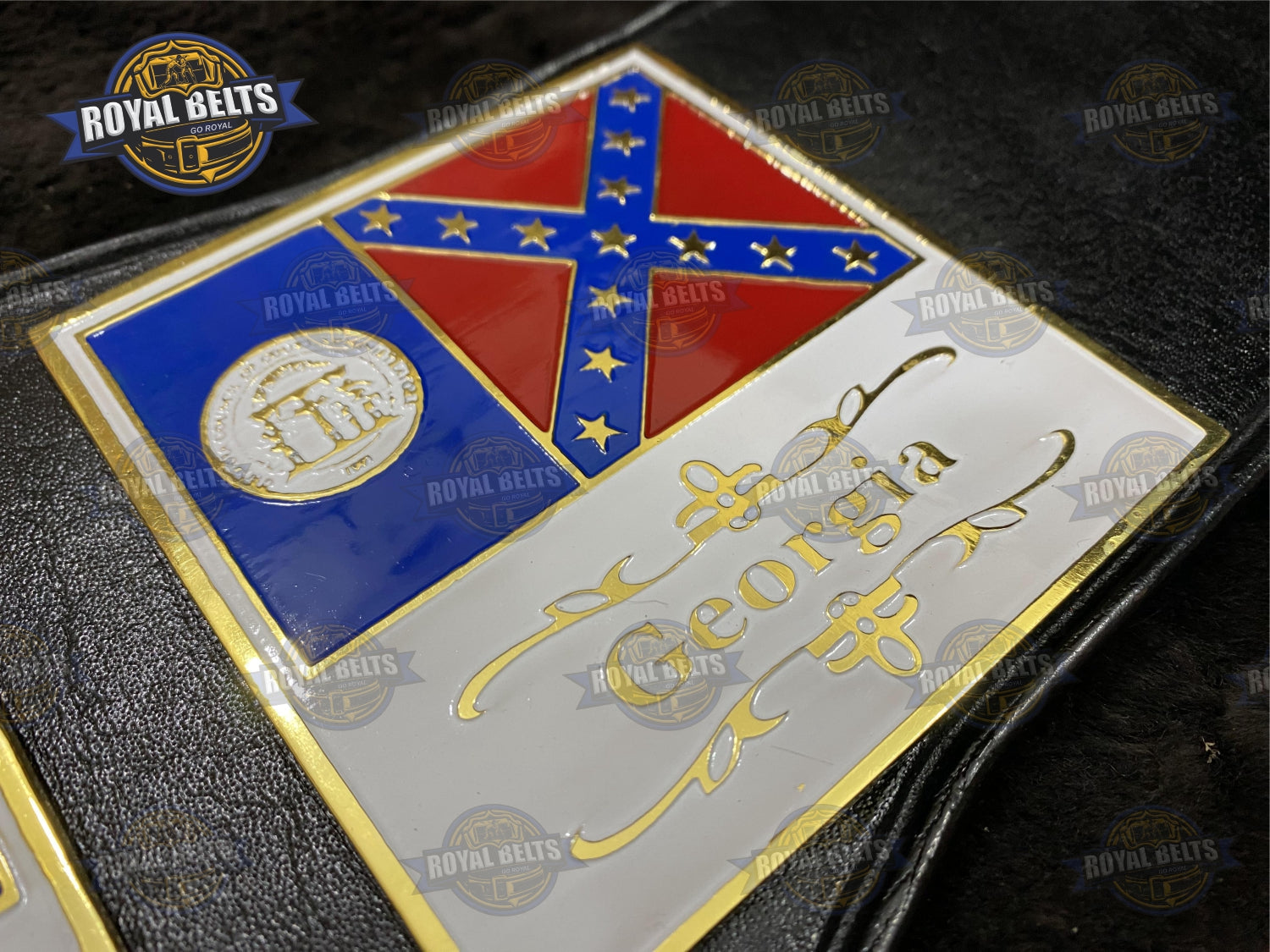 NWA Mid Atlantic Wrestling Championship Title Belt Brass Plated