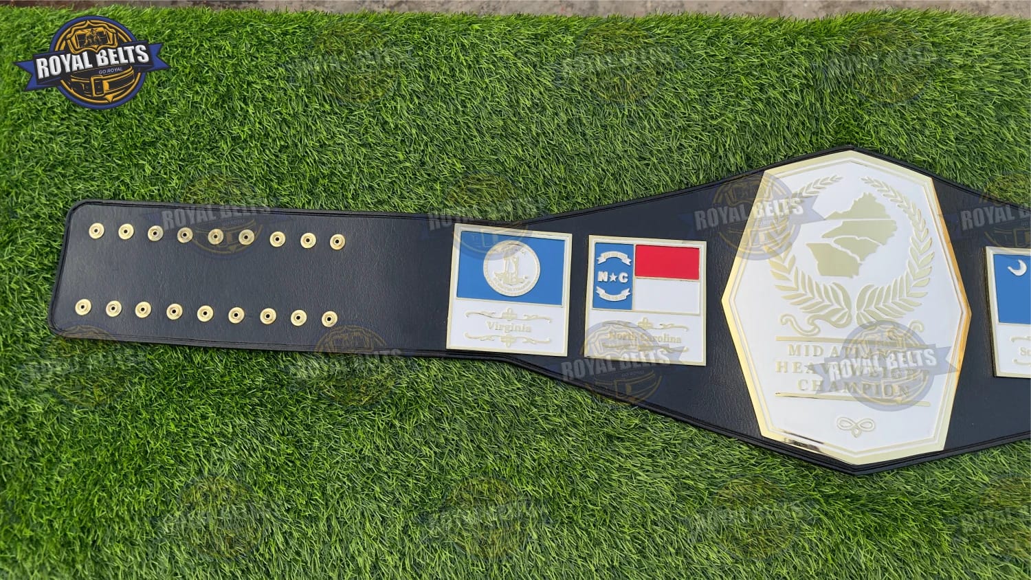 Atlantic wrestling championship title belt 