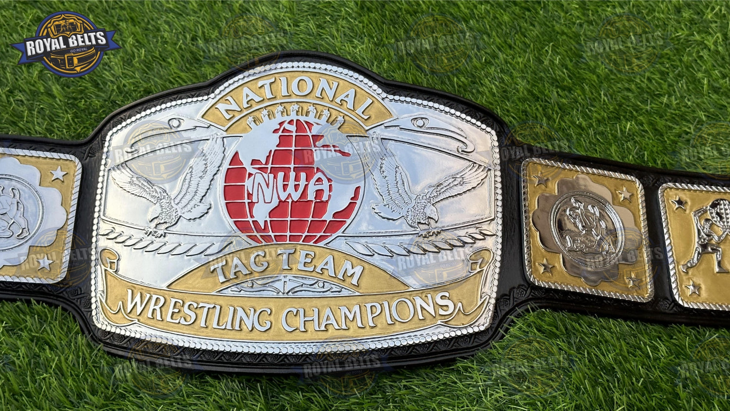 NWA National Tag Team title belt HD CNC premium design Manufacture by Royal Belts 
