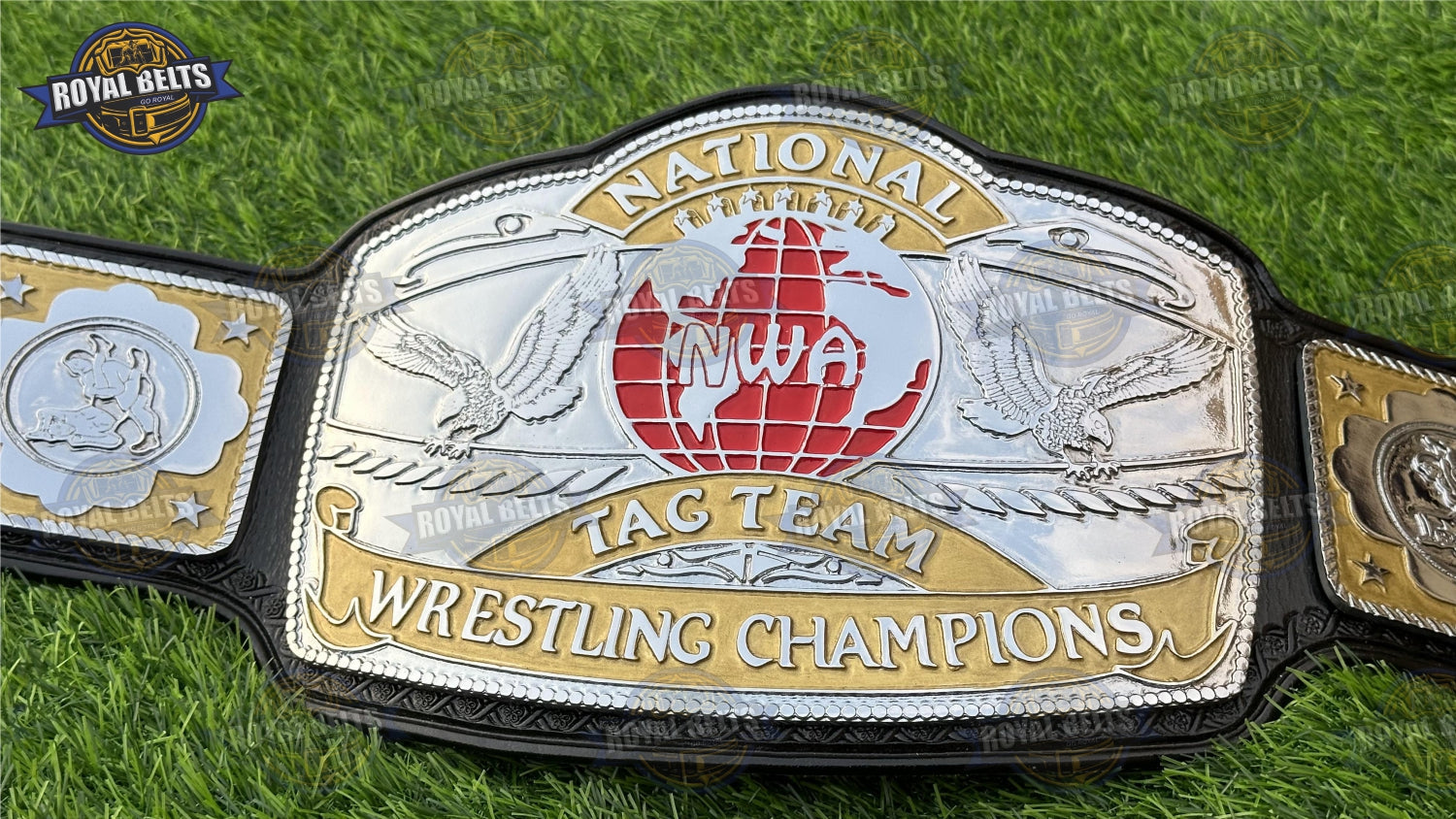 NWA Tag Team belt HD CNC display piece Made by Royal Belts