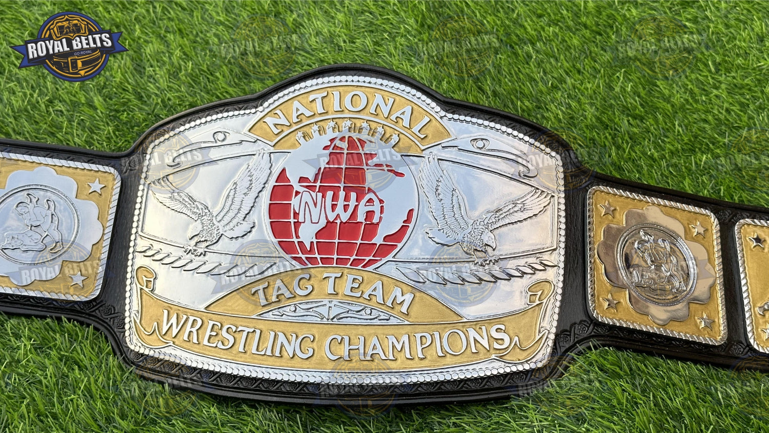 NWA Tag Team wrestling title belt HD iconic design
